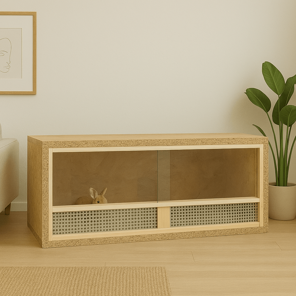 Cage à lapin d'intérieur - Terrarium - La cage à Lapin