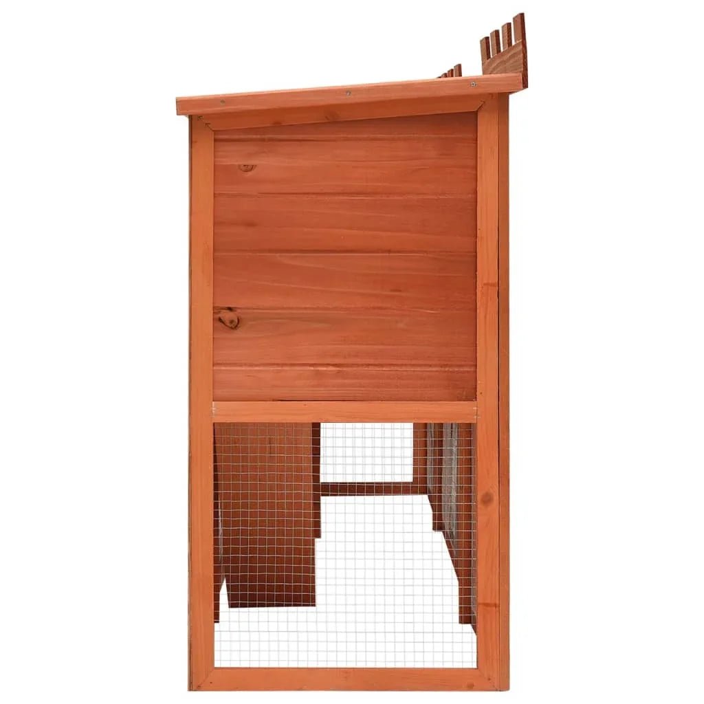 Clapier 2 tours en bois massif - La cage à Lapin