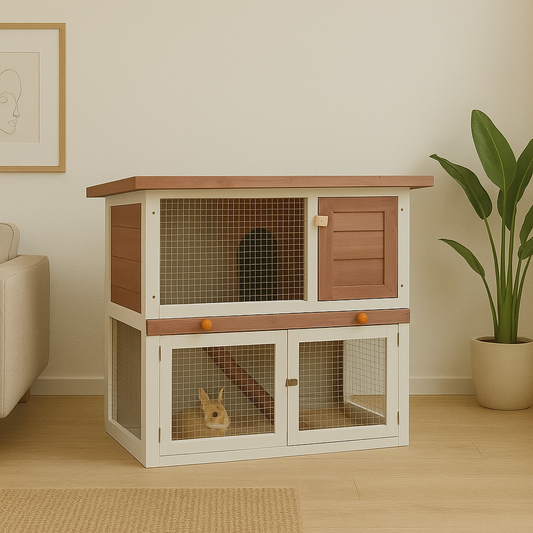 Clapier compact en bois