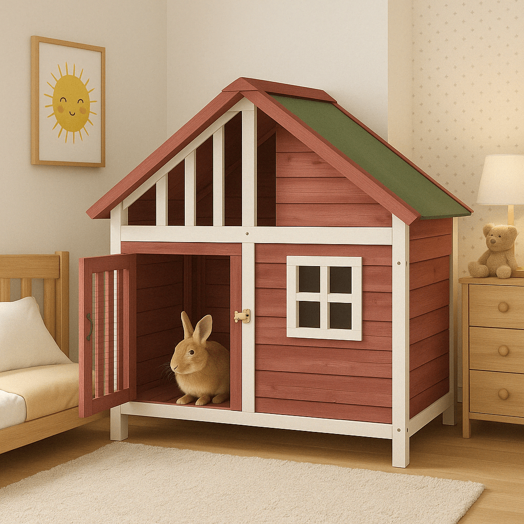 Cabane en bois - La cage à Lapin
