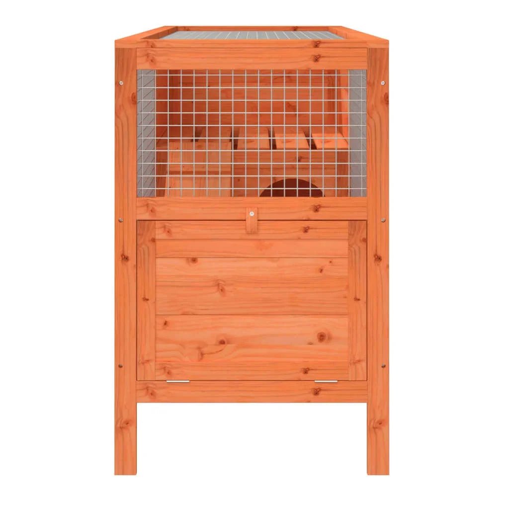 Cage à lapin d'intérieur en bois massif - La cage à Lapin