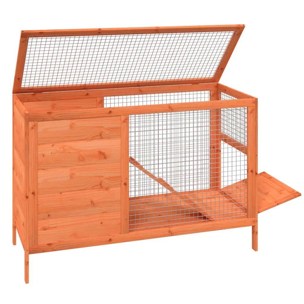 Cage à lapin d'intérieur en bois massif - La cage à Lapin