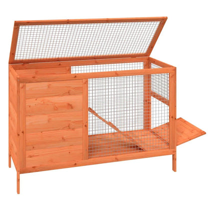 Cage à lapin d'intérieur en bois massif - La cage à Lapin