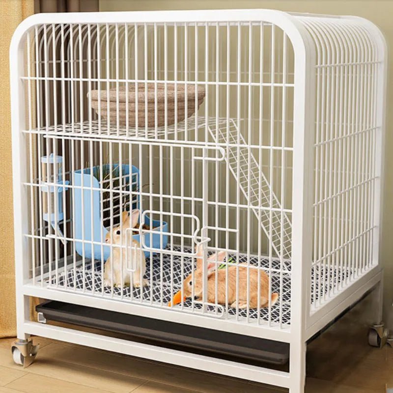 Cage à lapin d'intérieur mobile - La cage à Lapin