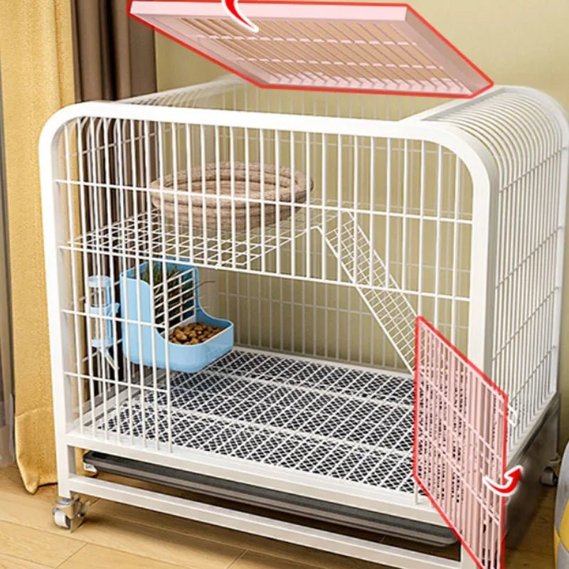 Cage à lapin d'intérieur mobile - La cage à Lapin