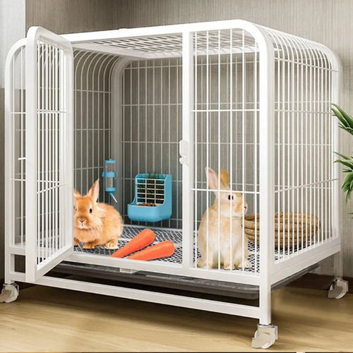 Cage à lapin d'intérieur mobile - La cage à Lapin
