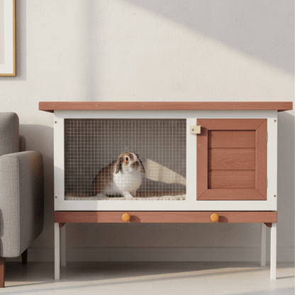 Cage à lapin d'intérieur sur pieds - La cage à Lapin