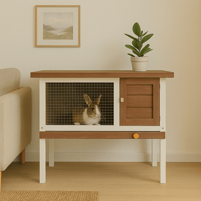 Cage à lapin d'intérieur sur pieds - La cage à Lapin
