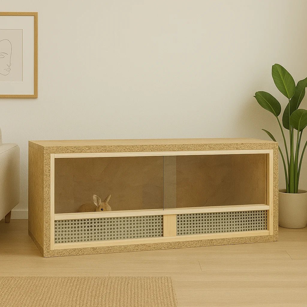 Cage à lapin d'intérieur - Terrarium - La cage à Lapin