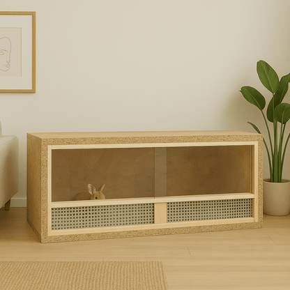 Cage à lapin d'intérieur - Terrarium - La cage à Lapin