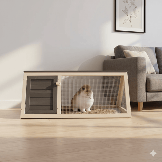Cage à lapin nain d'intérieur design - La cage à Lapin