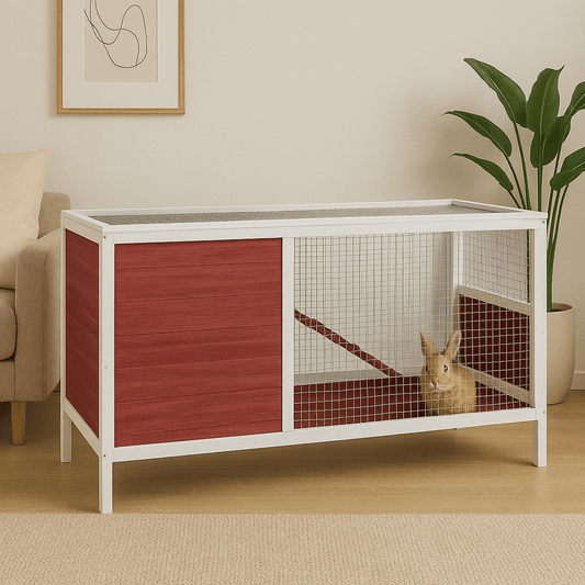 Cage à lapin nain en bois - La cage à Lapin