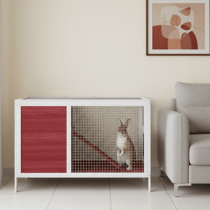 Cage à lapin nain en bois - La cage à Lapin