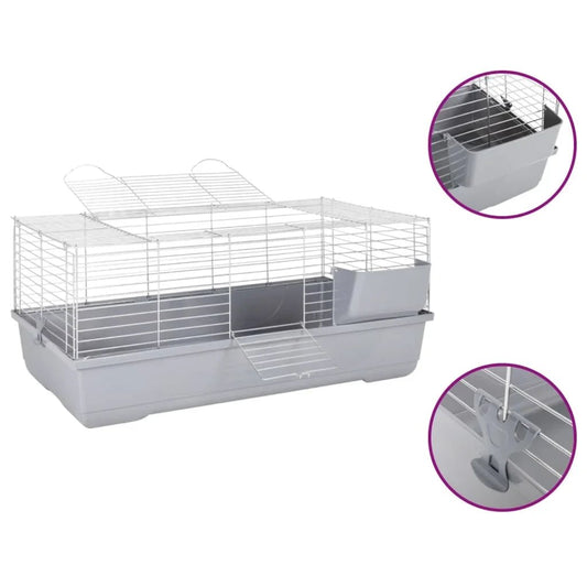 Cage lapin intérieur XXL (100cm) - La cage à Lapin