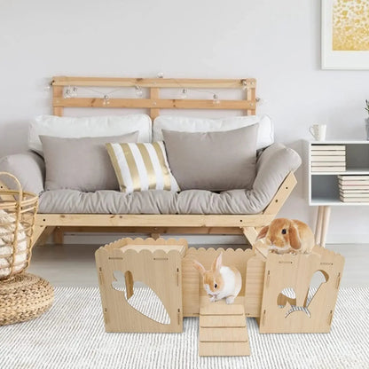 Château en bois - La cage à Lapin
