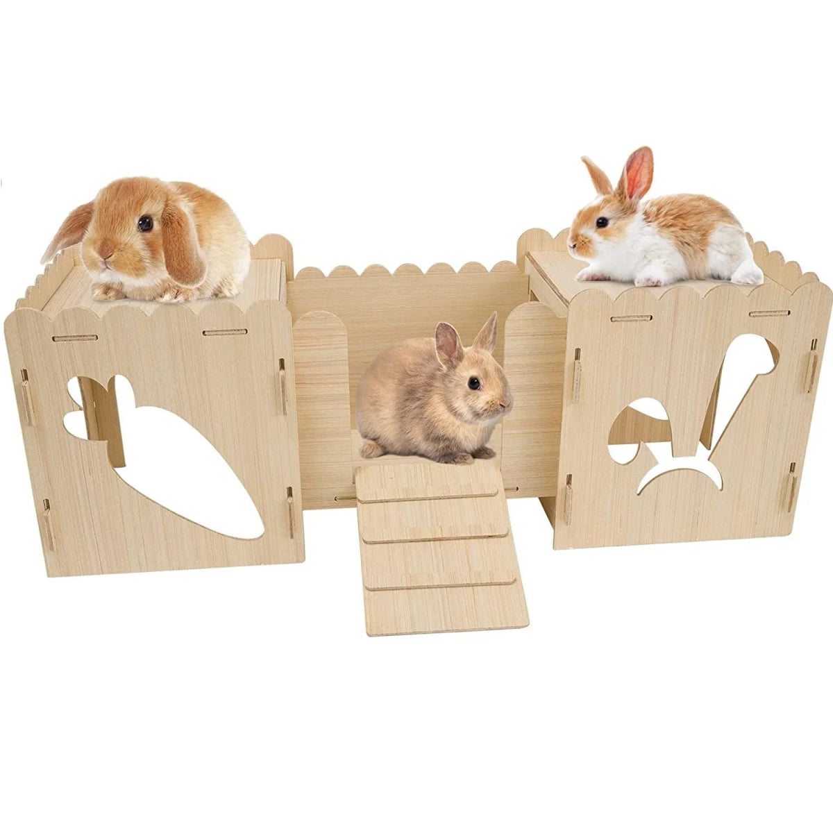 Château en bois - La cage à Lapin