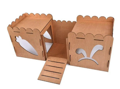 Château en bois - La cage à Lapin