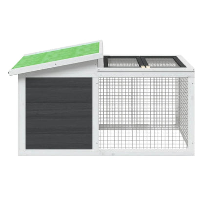 Clapier à lapin gris et vert - La cage à Lapin