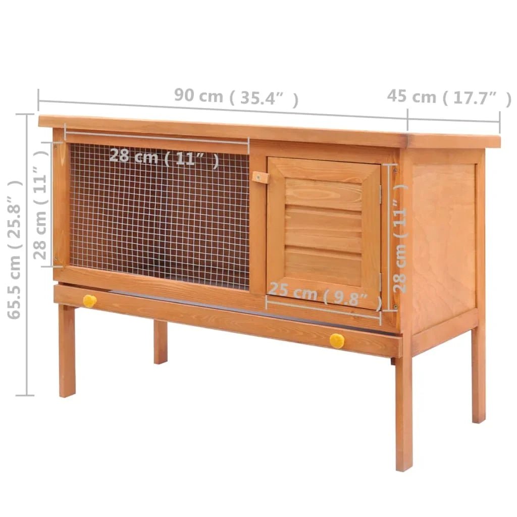 Clapier en bois pour Lapin - La cage à Lapin