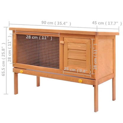 Clapier en bois pour Lapin - La cage à Lapin