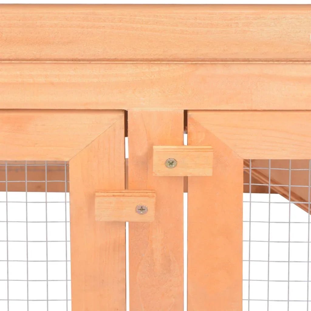 Clapier extérieur 2 étages en bois massif - La cage à Lapin