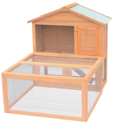 Clapier extérieur 2 étages en bois massif - La cage à Lapin