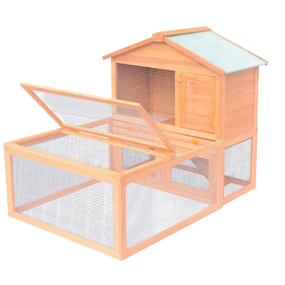 Clapier extérieur 2 étages en bois massif - La cage à Lapin