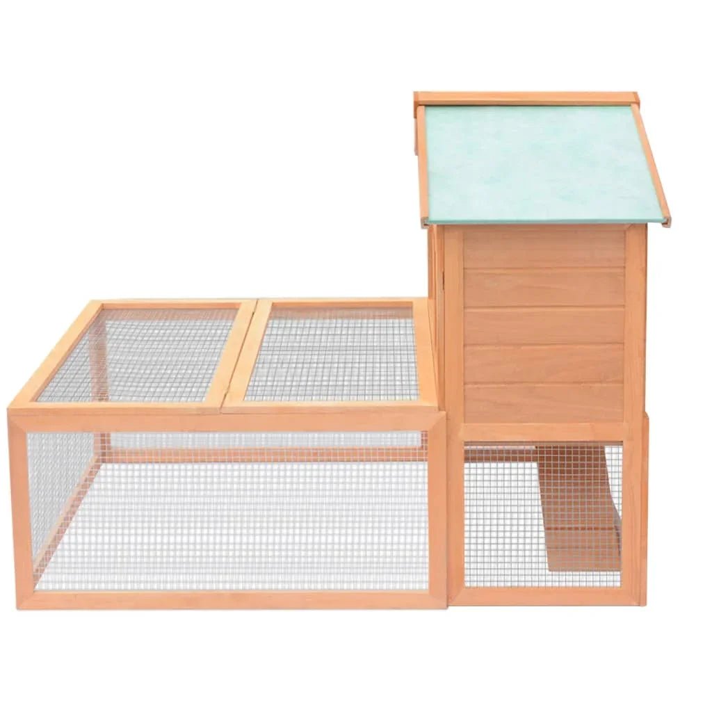 Clapier extérieur 2 étages en bois massif - La cage à Lapin