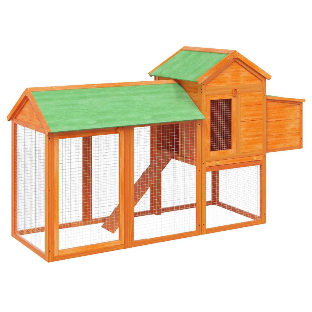 Clapier lapin extérieur - maison double - La cage à Lapin