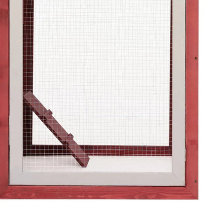 Clapier lapin extérieur - Maison rouge - La cage à Lapin