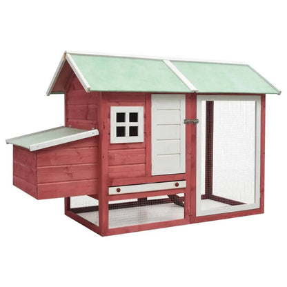Clapier lapin extérieur - Maison rouge - La cage à Lapin