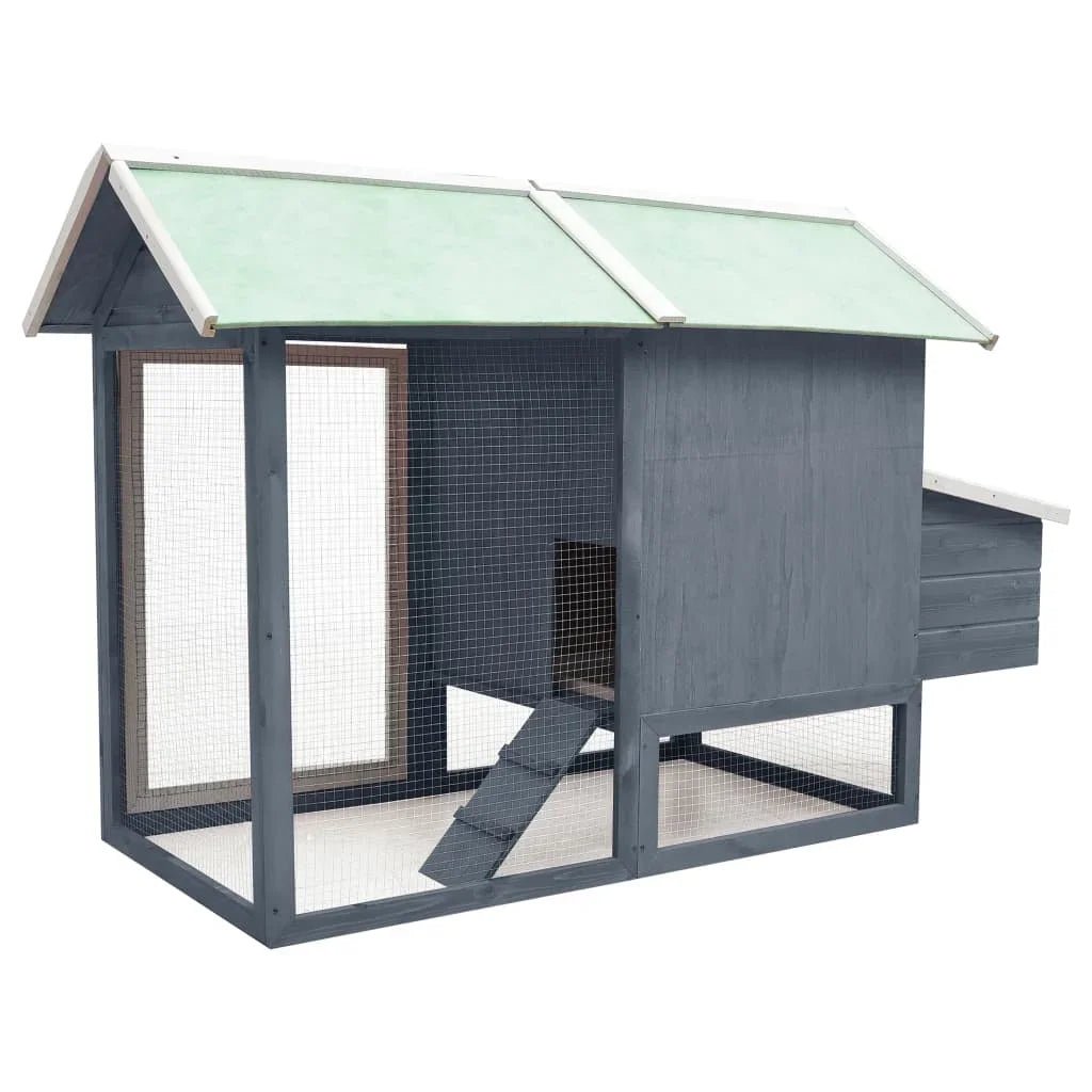 Clapier lapin extérieur - toit vert - La cage à Lapin