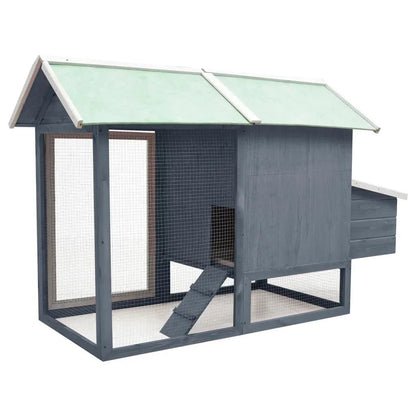 Clapier lapin extérieur - toit vert - La cage à Lapin
