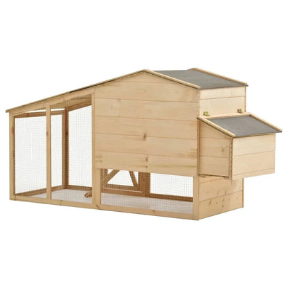 Clapier lapin XXL - Bois naturel - La cage à Lapin