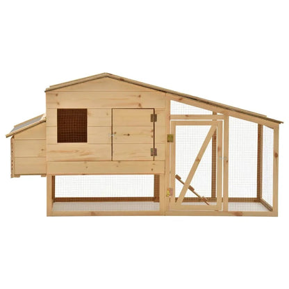 Clapier lapin XXL - Bois naturel - La cage à Lapin