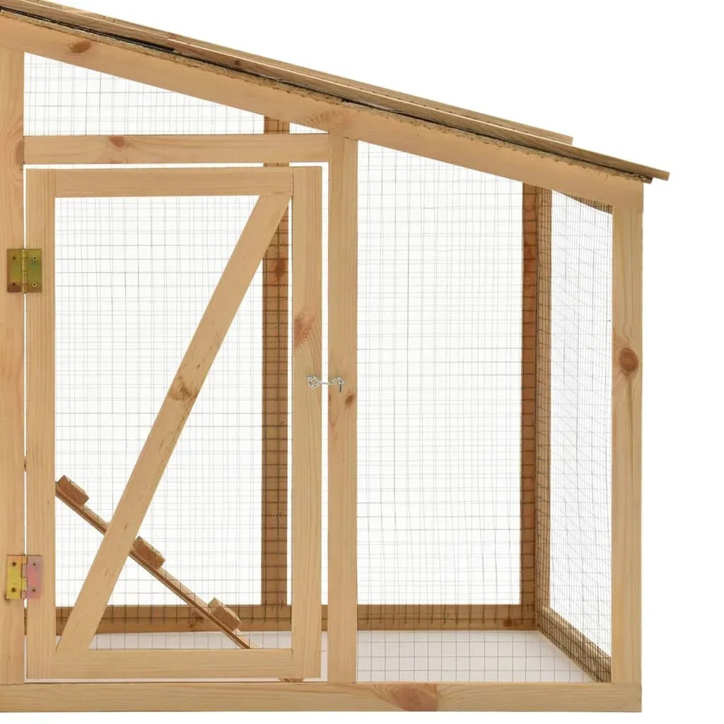 Clapier lapin XXL - Bois naturel - La cage à Lapin