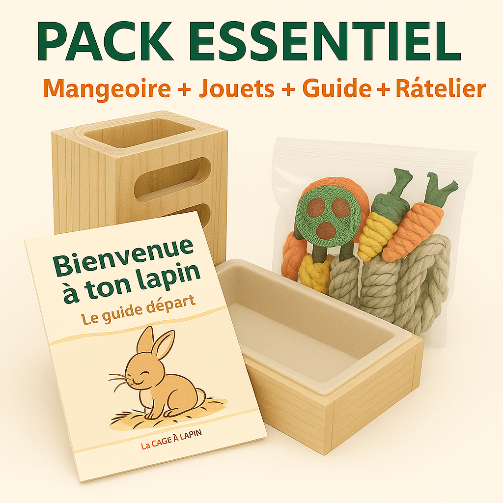 Clapier XXL en bois - La cage à Lapin