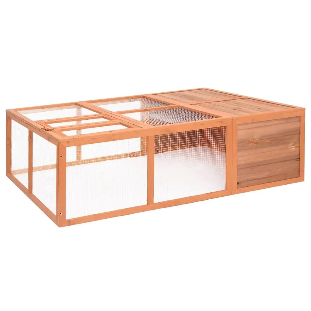 Clapier XXL en bois - La cage à Lapin