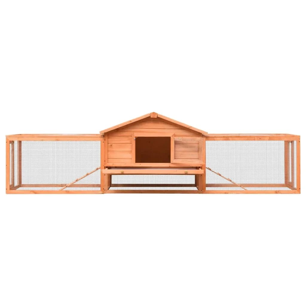 Clapier XXL en bois à deux niveaux - La cage à Lapin