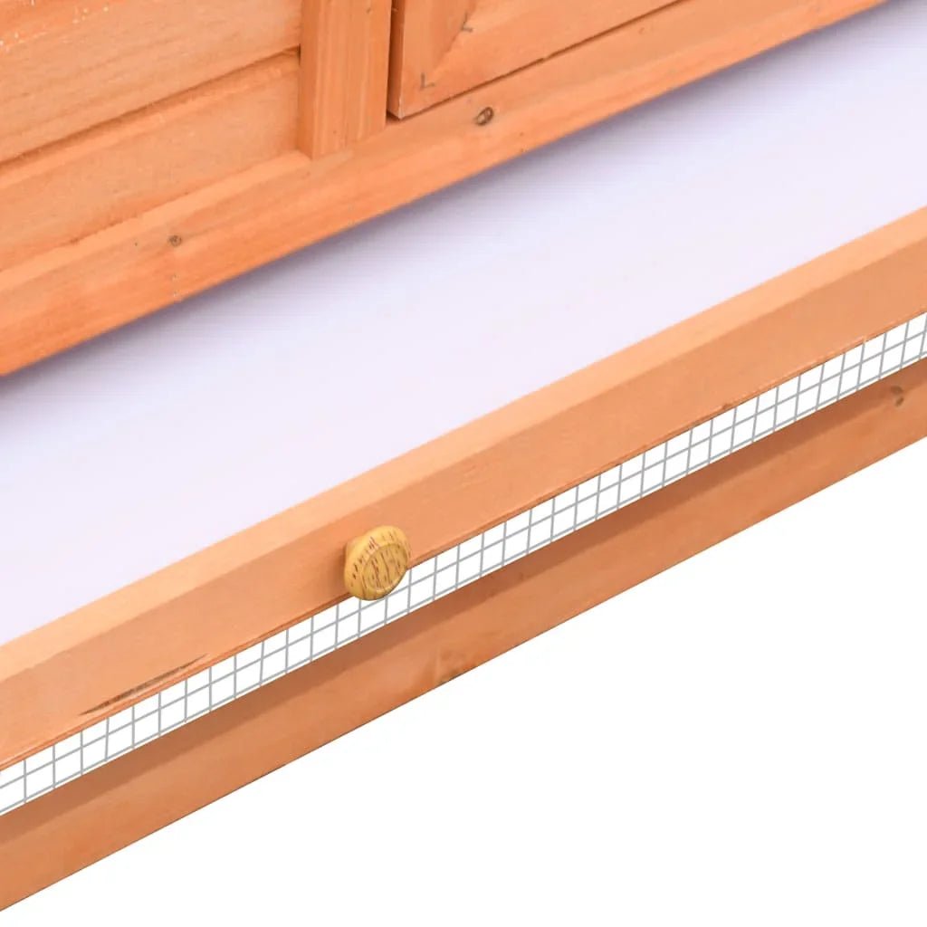 Clapier XXL en bois à deux niveaux - La cage à Lapin