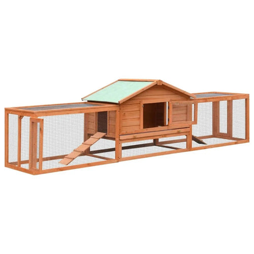 Clapier XXL en bois à deux niveaux - La cage à Lapin