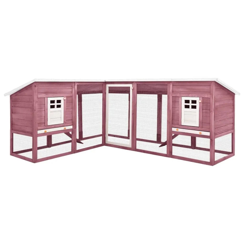 Grand clapier en bois avec toit imperméable - La cage à Lapin