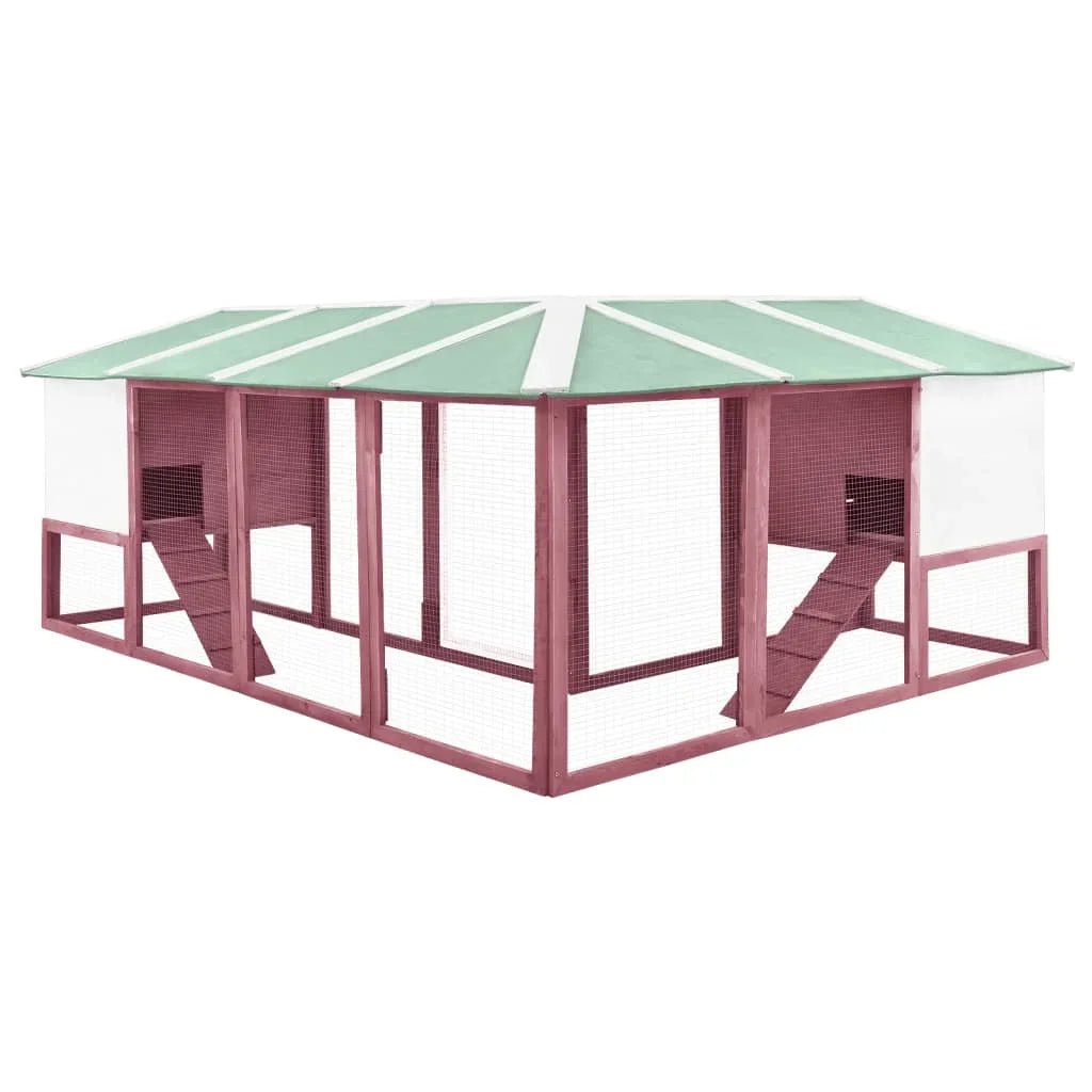 Grand clapier en bois avec toit imperméable - La cage à Lapin