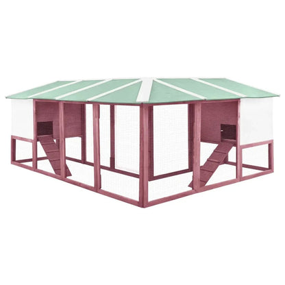 Grand clapier en bois avec toit imperméable - La cage à Lapin