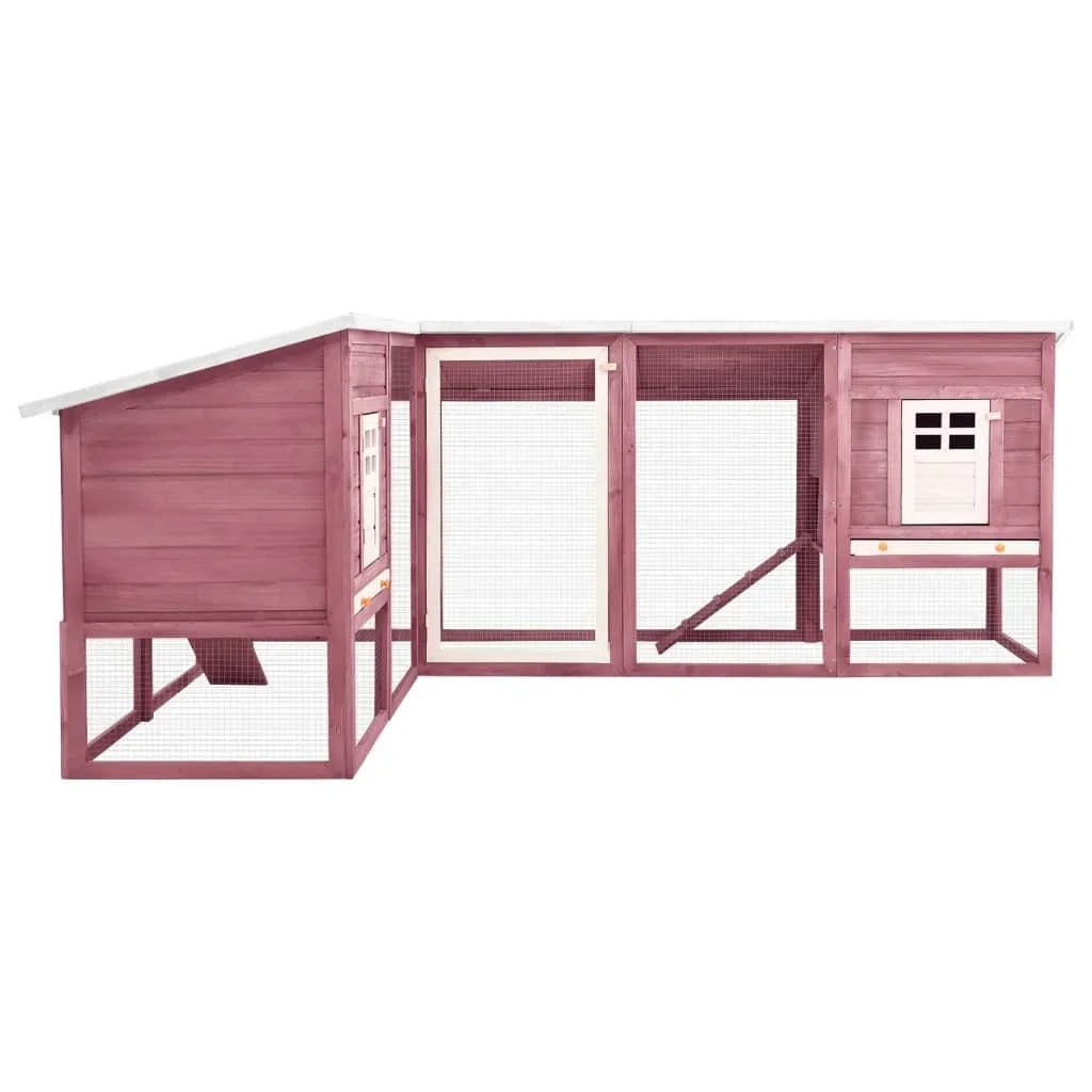 Grand clapier en bois avec toit imperméable - La cage à Lapin