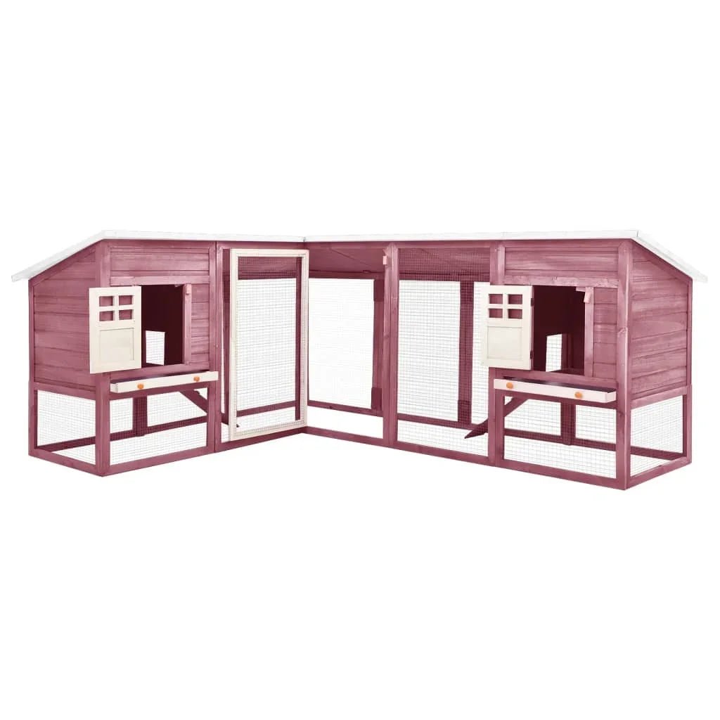 Grand clapier en bois avec toit imperméable - La cage à Lapin
