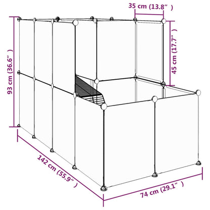 Grand enclos transparent et modulable - La cage à Lapin