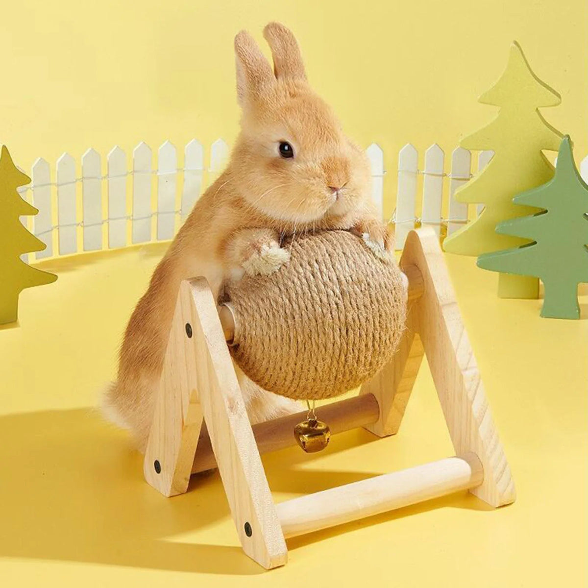 Jouet à gratter - La cage à Lapin