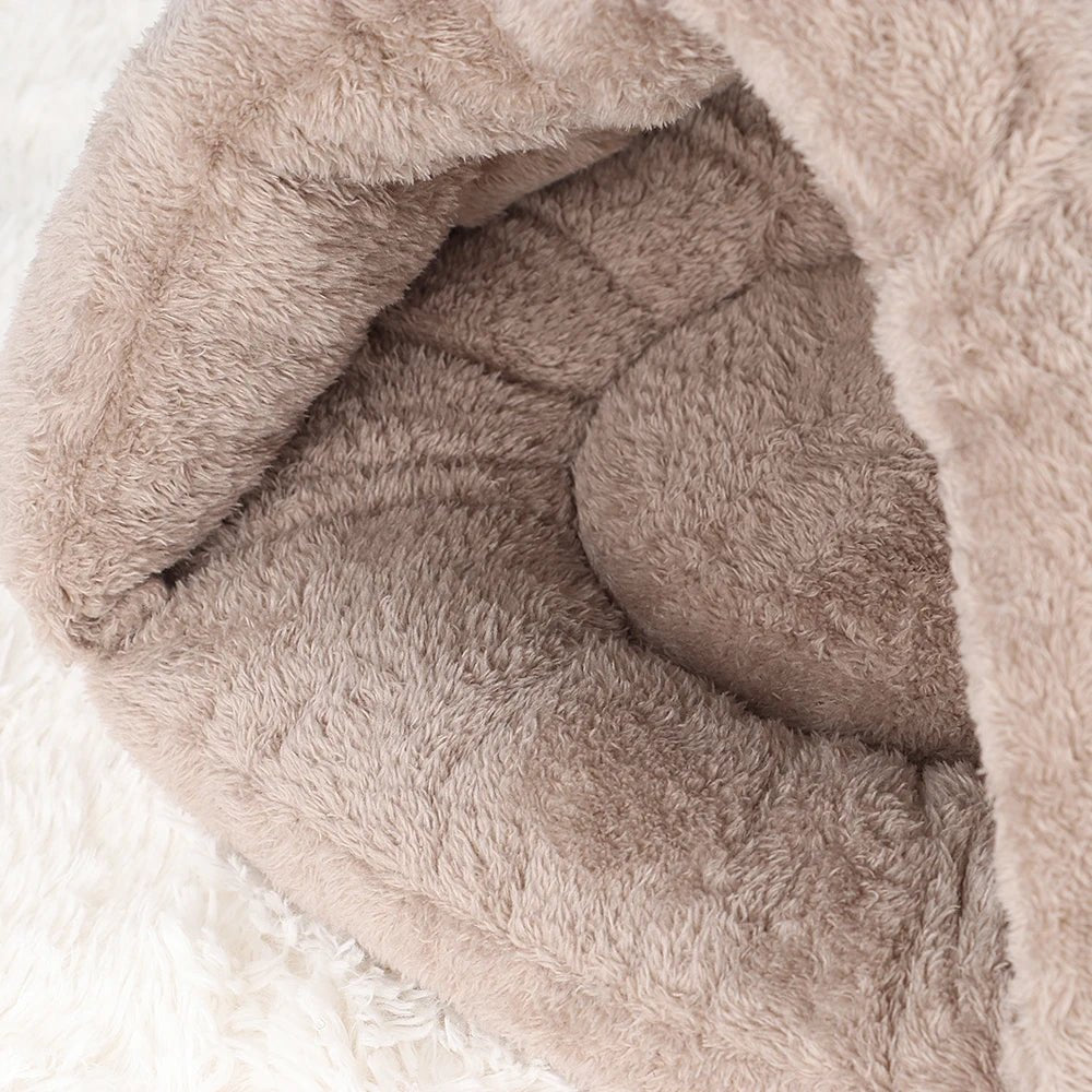 Lit chaud en peluche - La cage à Lapin