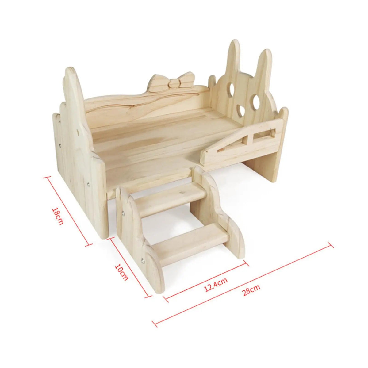 Lit en bois pour lapin - La cage à Lapin